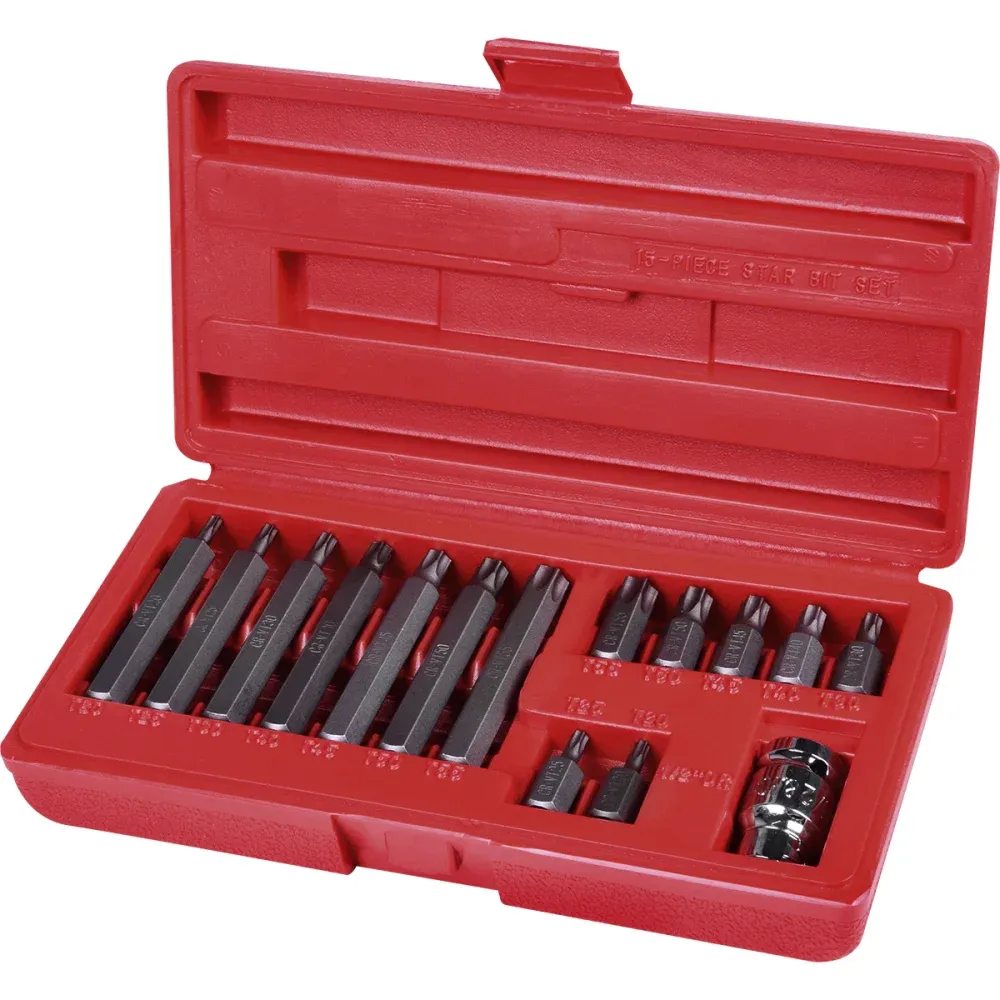 Jogo de Bits Sextavado em Cromo Vanádio 15 Peças 1/2" Bumafer - Imagem 2