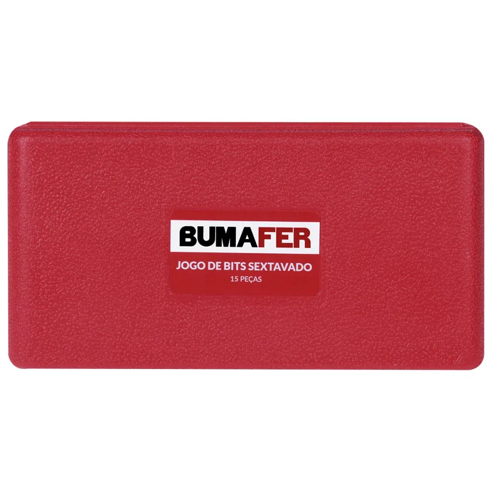Jogo de Bits Sextavado em Cromo Vanádio 15 Peças 1/2" Bumafer - Imagem 5