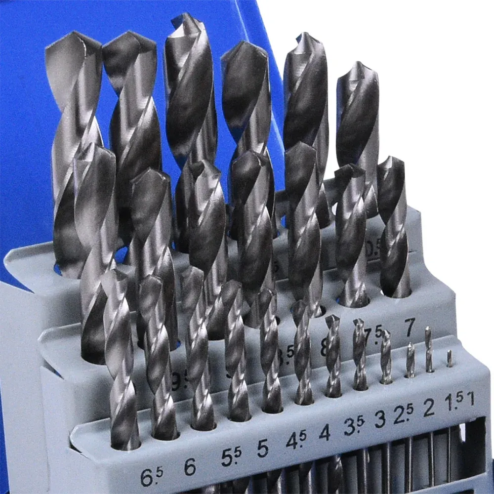 Jogo de Broca de Aço Rapido 25 Peças 1mm a 13mm Kala - Imagem 3