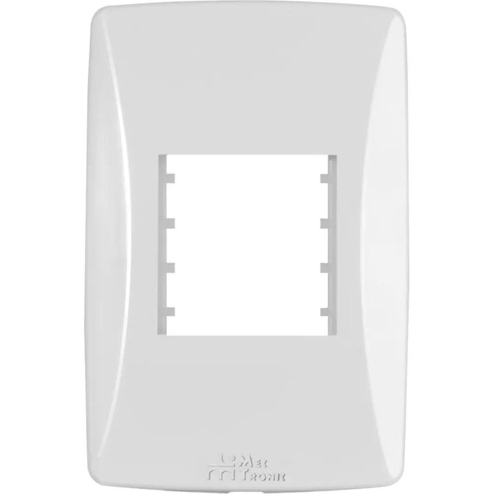 PLACA 4X2 3 POSTOS HORIZONTAL BRANCA PETRA