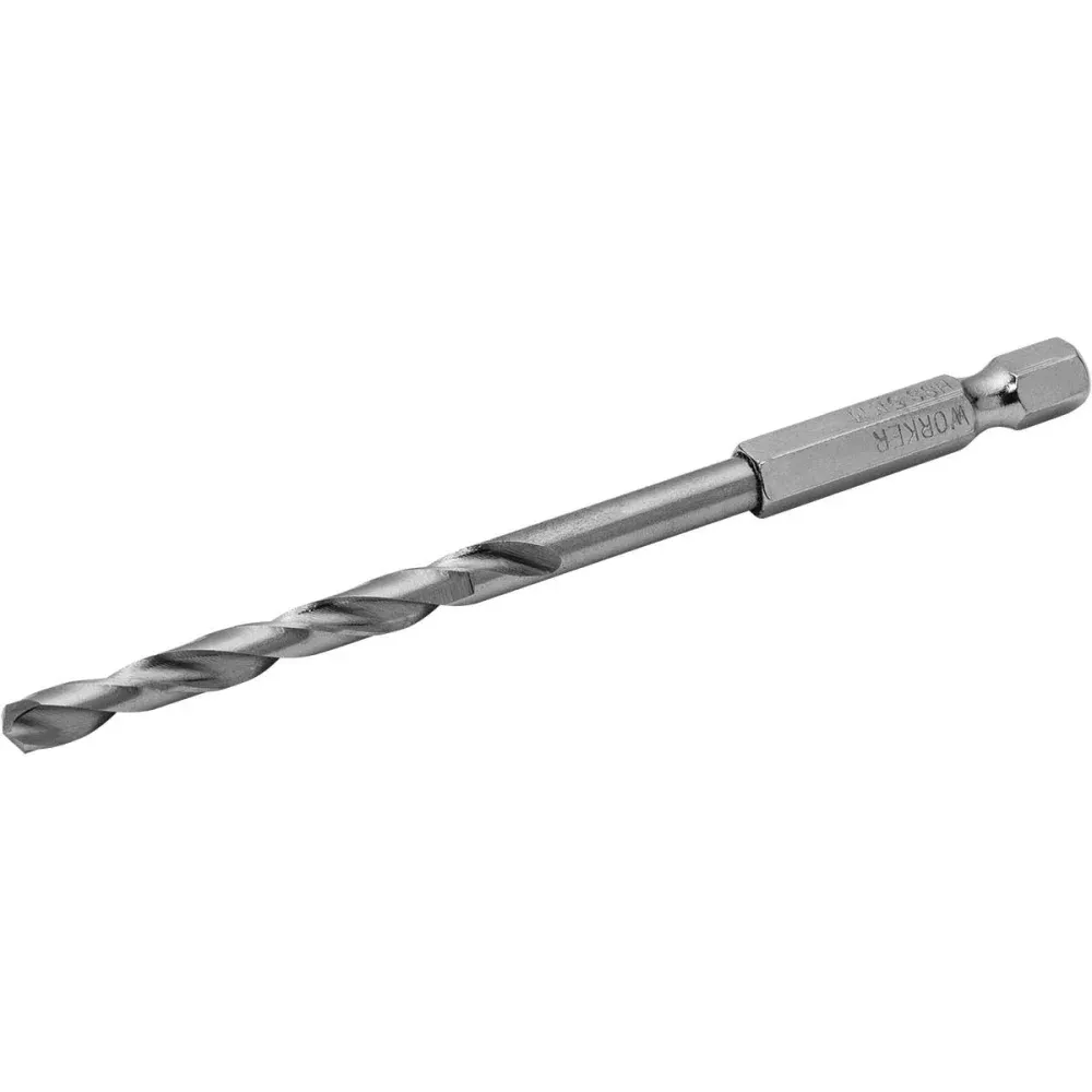 Broca de Aço Rápido 4mm Encaixe Sextavado Worker
