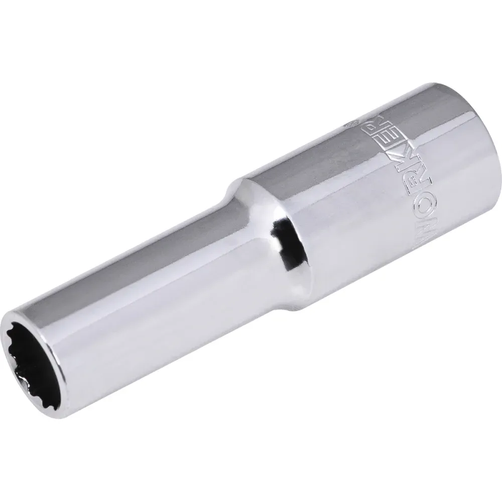 Soquete Estriado Longo Encaixe 1/2" 11mm Worker - Imagem 2