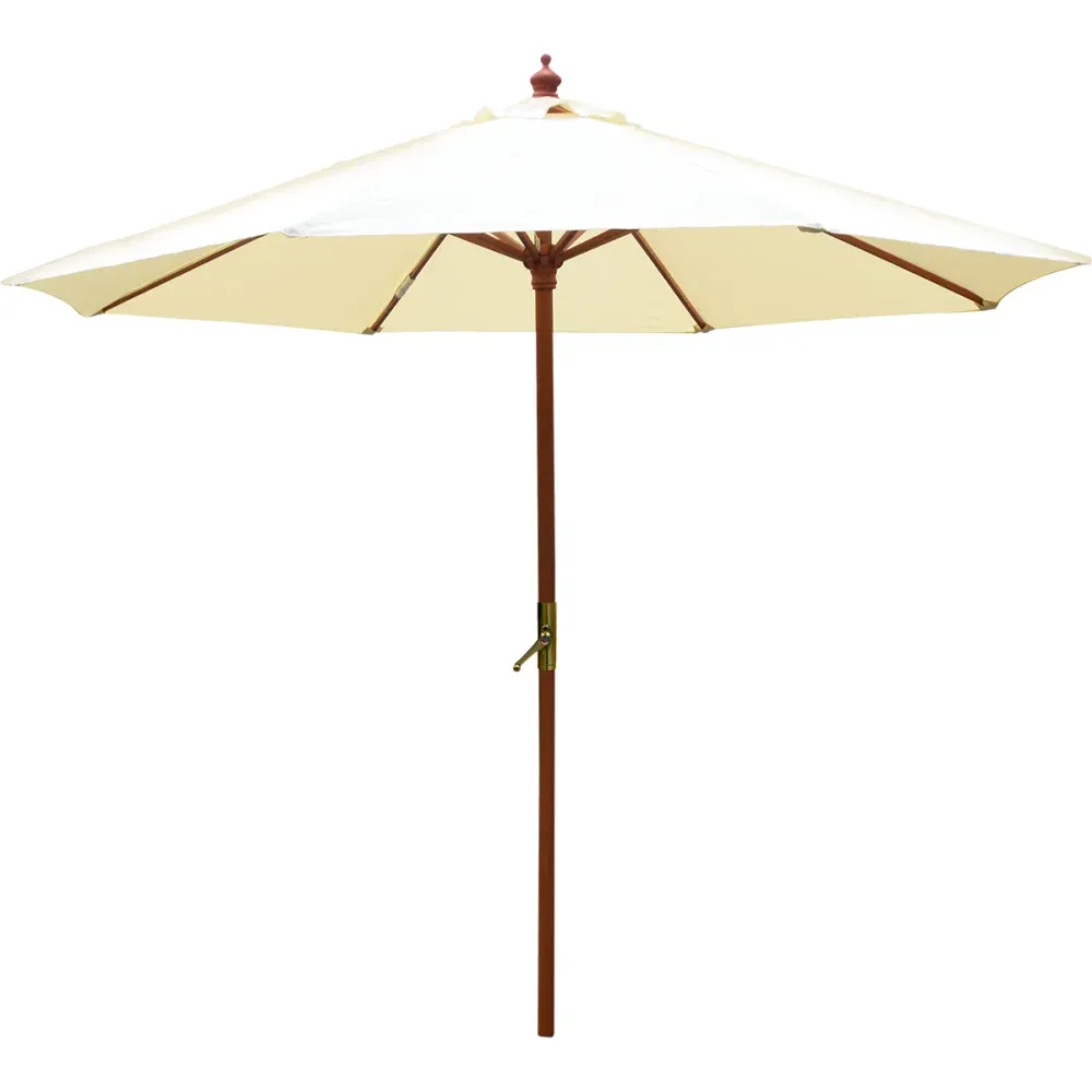 Ombrelone para Jardim Vertical de Madeira Creme 3m Kala