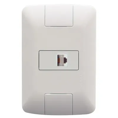 Tomada de Telefone RJ11 Aria 4x2 Branco Tramontina