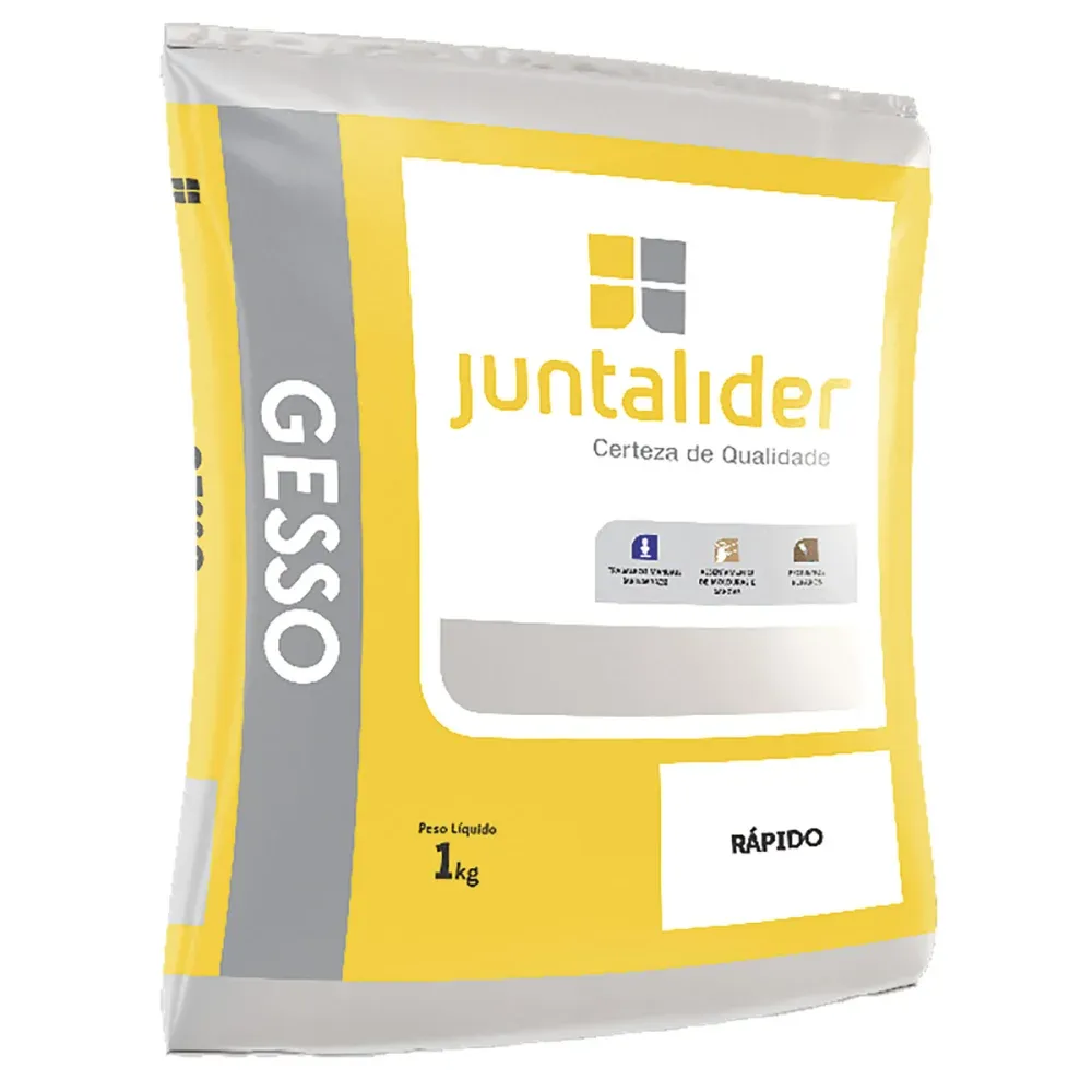 Gesso para Reparos Secagem Rápida 1kg Juntalider