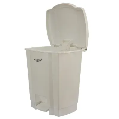 Lixeira Resistente e Balanceada Branca 35L Perfect