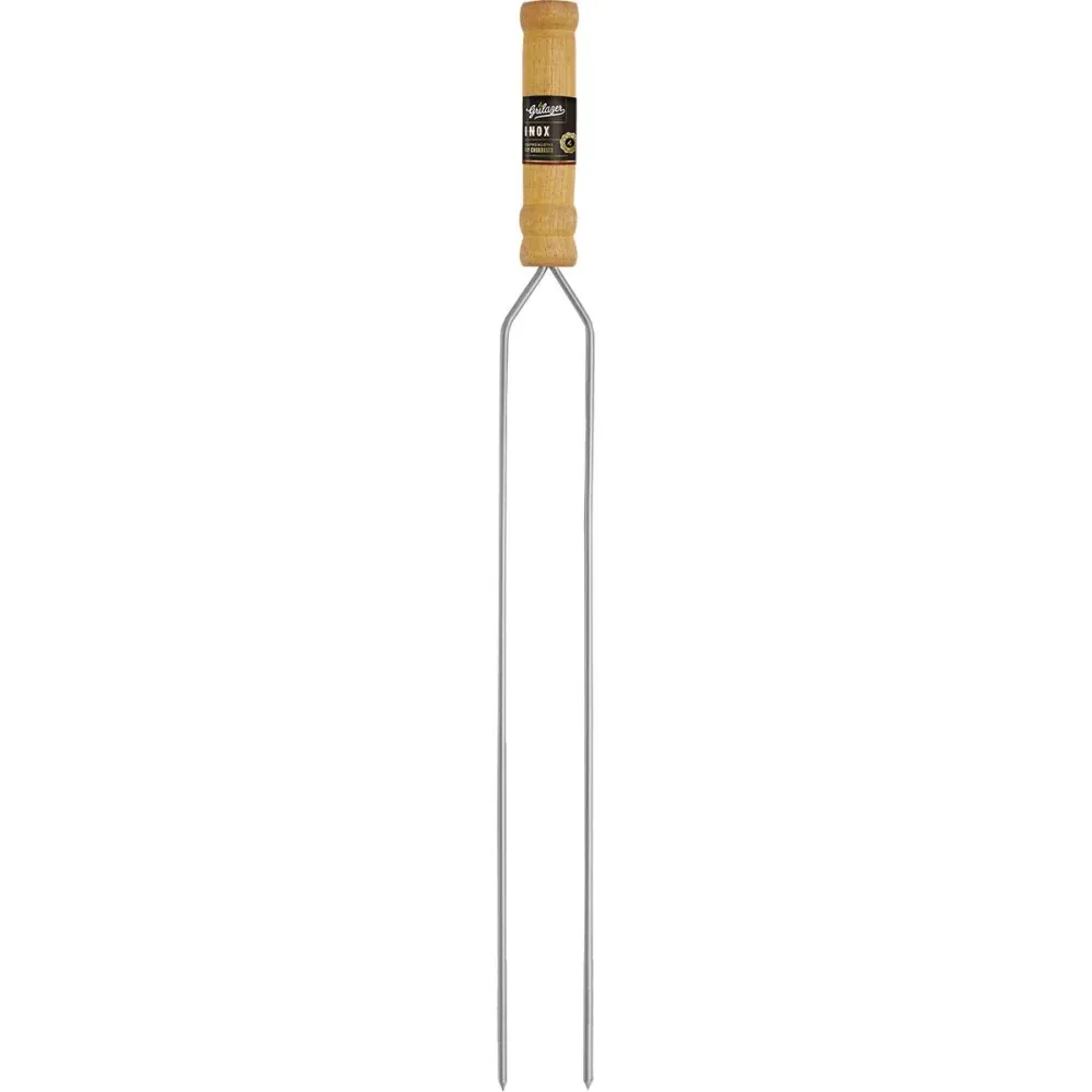 Espeto Standard Duplo em Inox 85cm Grilazer