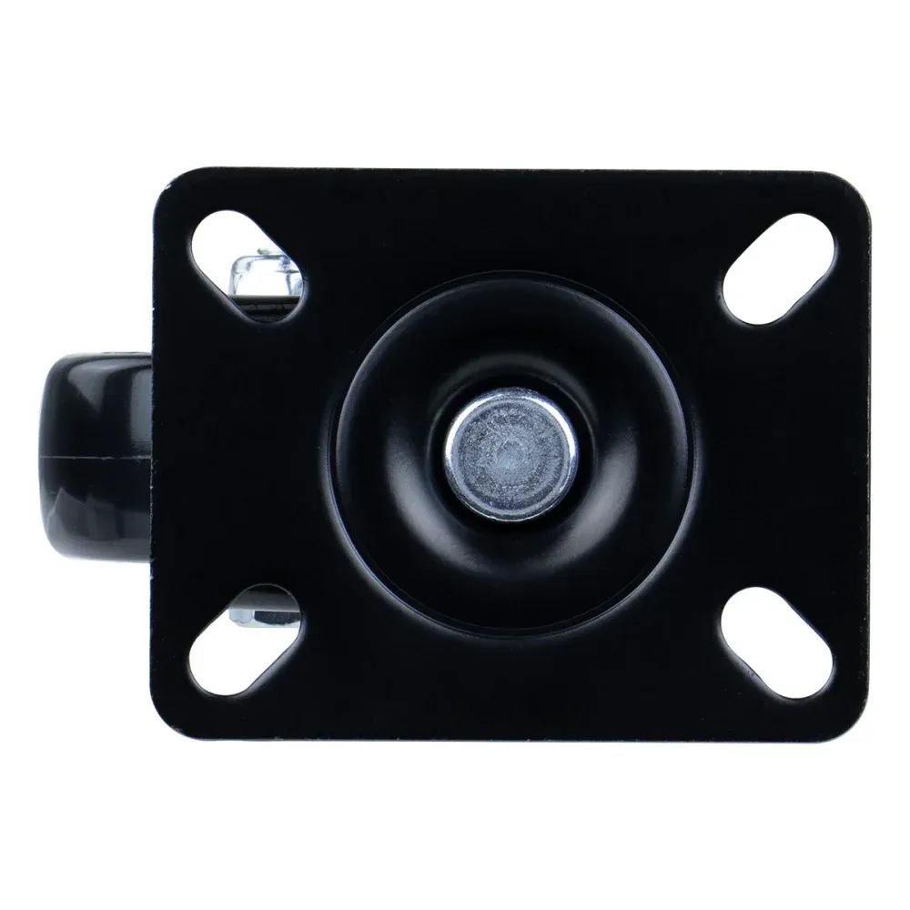 Rodízio Fixo de Poliuretano 40mm Preto Worker - Imagem 6