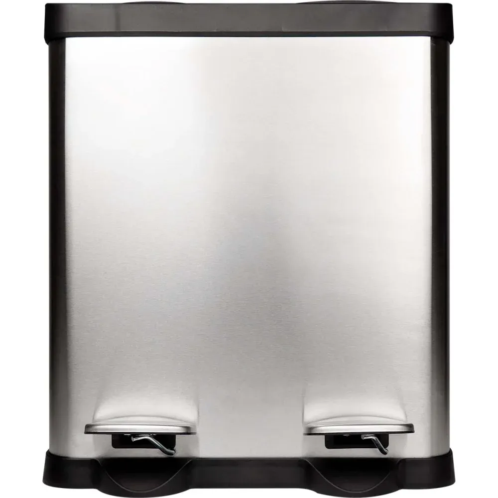 Lixeira Dupla Aço Inox 30L Kala - Imagem 2