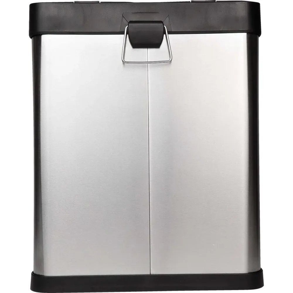 Lixeira Dupla Aço Inox 30L Kala - Imagem 4