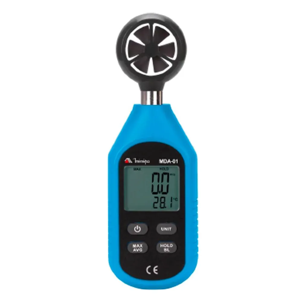 Anemômetro Digital Mini Iluminação Magnética MDA-01 Minipa