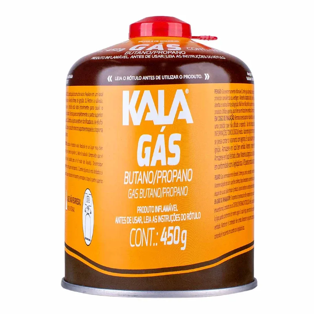 Cartucho de Gás 450g com Válvula de Segurança Kala - Imagem 2