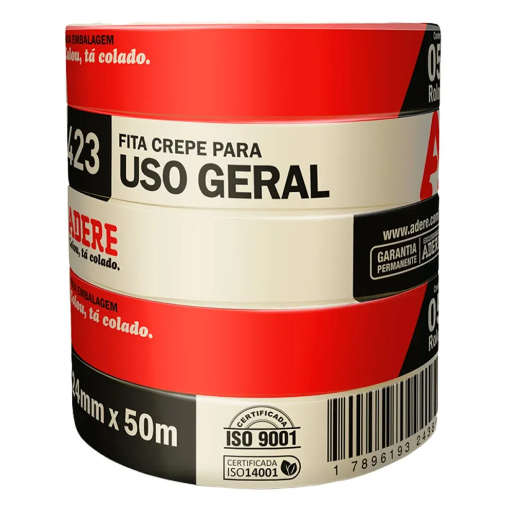 FITA CREPE 423 USO GERAL 24MMX50M - Imagem 2