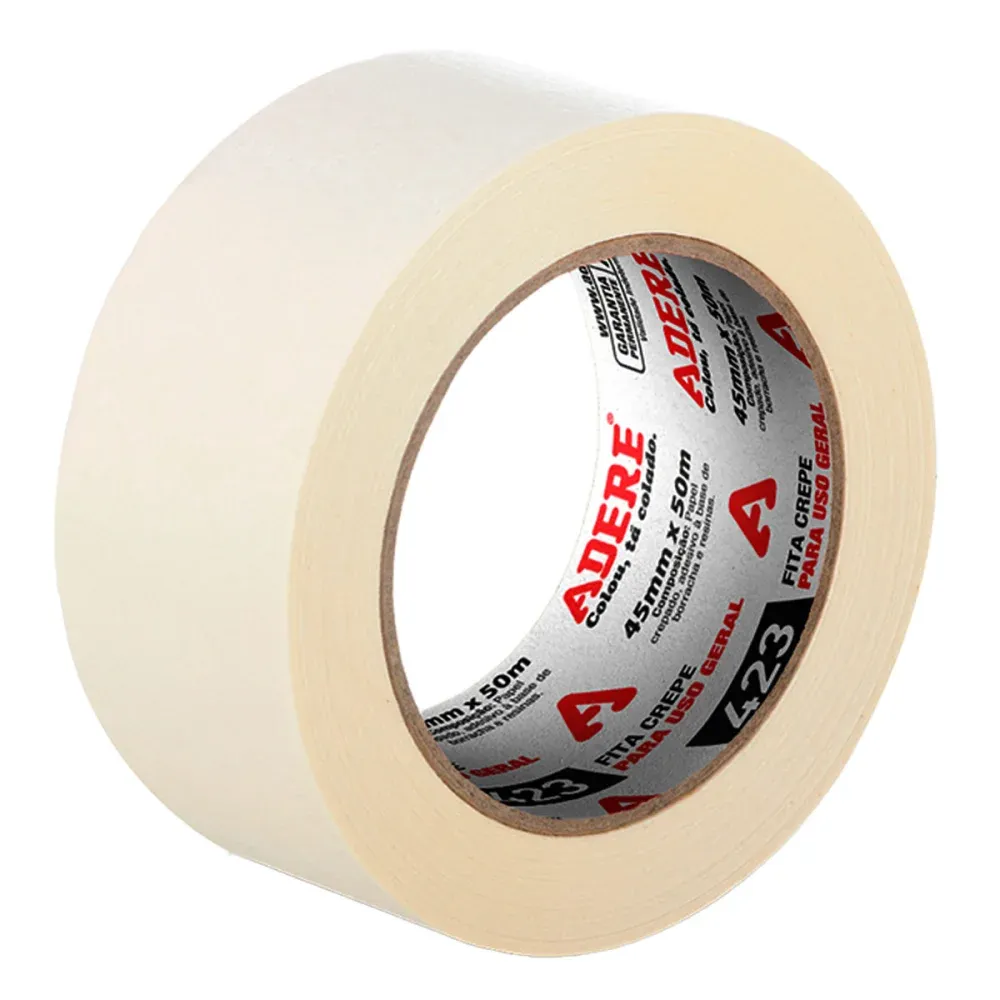 Fita Crepe 423 Uso Geral 45mmx50m Adere