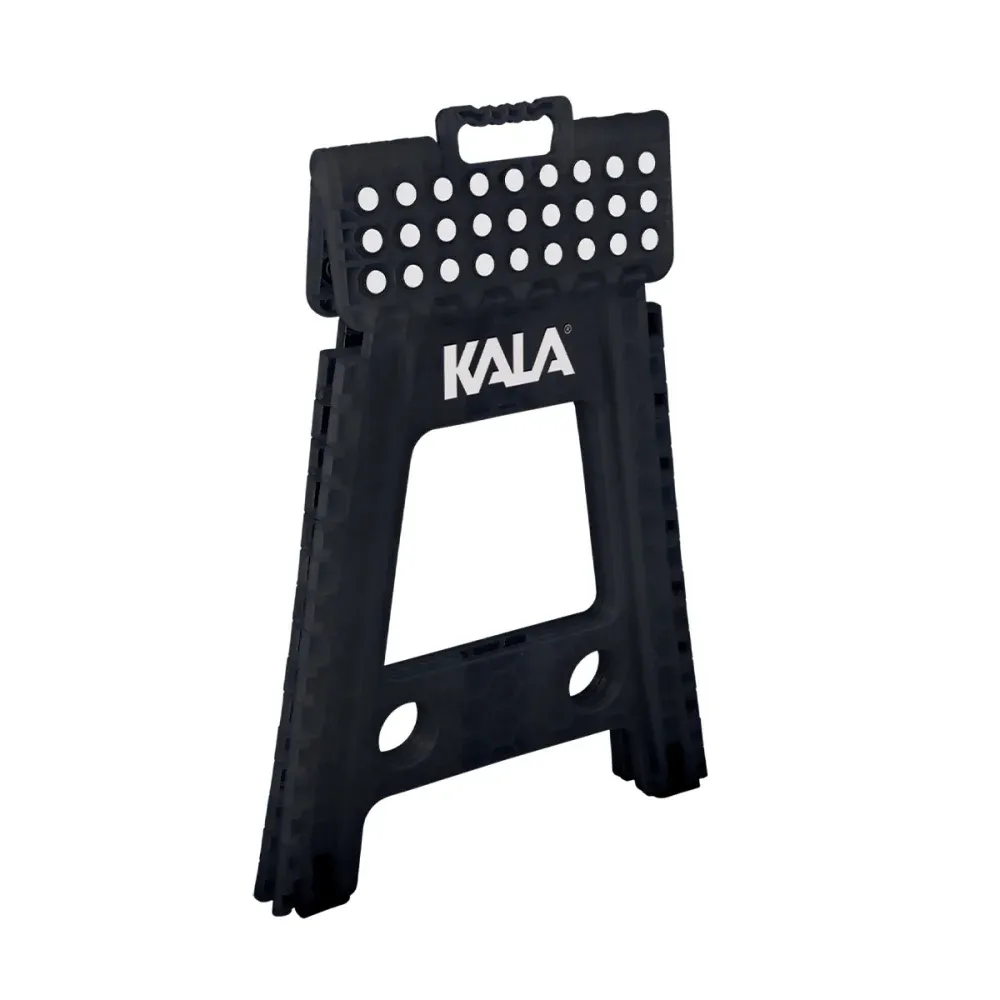 Banqueta Plástica Dobrável 45cm Preta Kala - Imagem 2