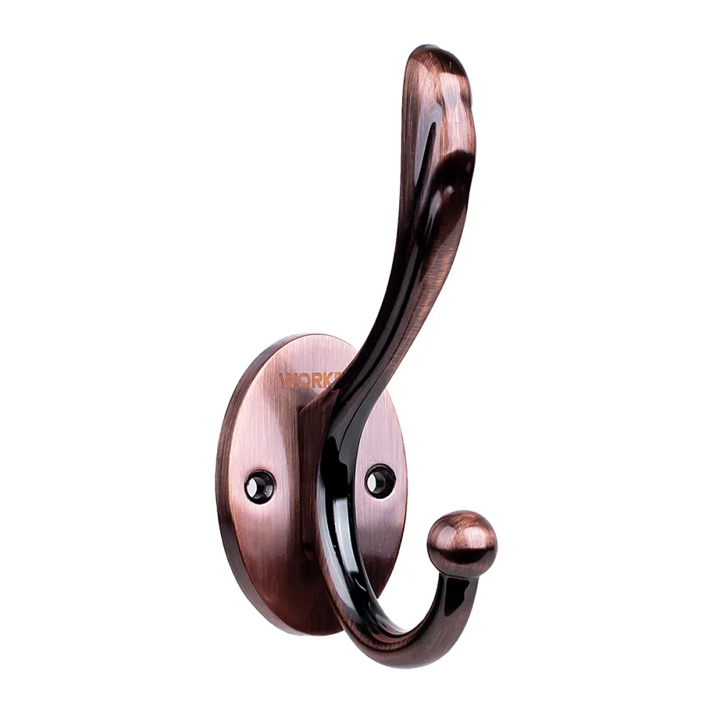 Gancho de Parede Duplo - Cor Cobre Antigo Worker - Imagem 2