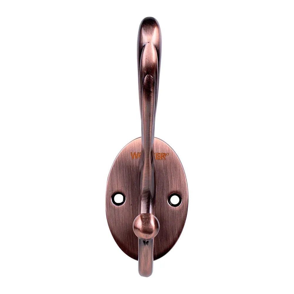 Gancho de Parede Duplo Alumínio - Cor Cobre Antigo Worker - Imagem 3