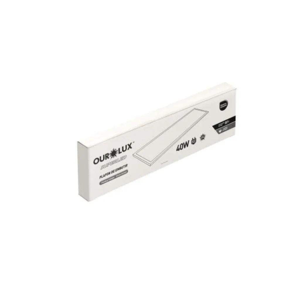 Painel Superled de Embutir 122x32 4000K Ourolux - Imagem 2
