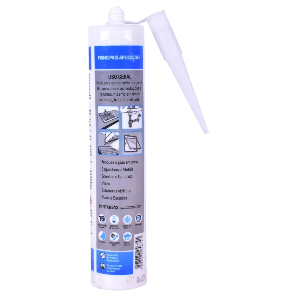 Silicone Neutro Transparente 280G Tekbond - Imagem 4