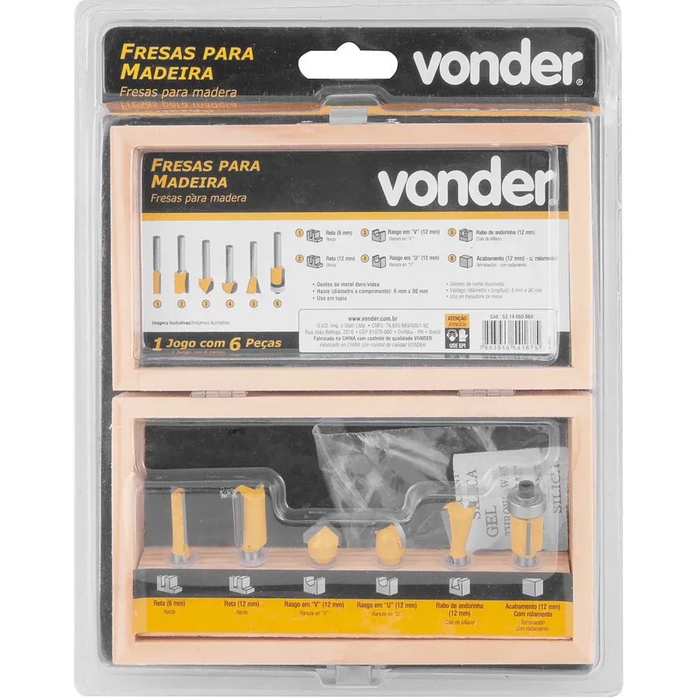 Jogo de Frases Para madeira 6 Peças Vonder - Imagem 2