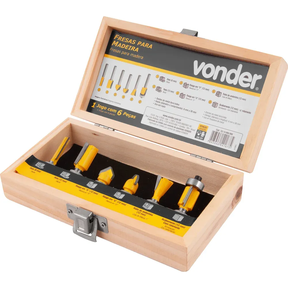 Jogo de Frases Para madeira 6 Peças Vonder - Imagem 3