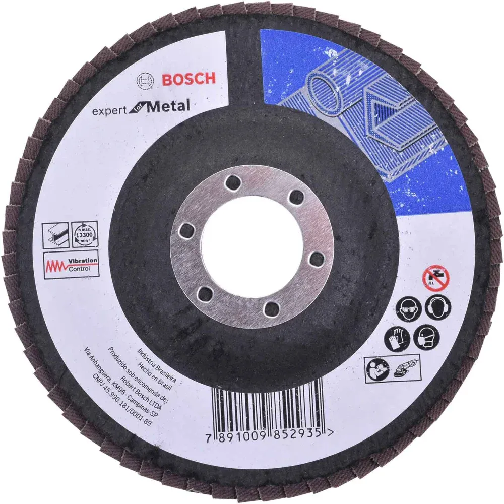 Lixa Disco Flap Expert For Metal 115 x 22,23mm Bosch - Imagem 12