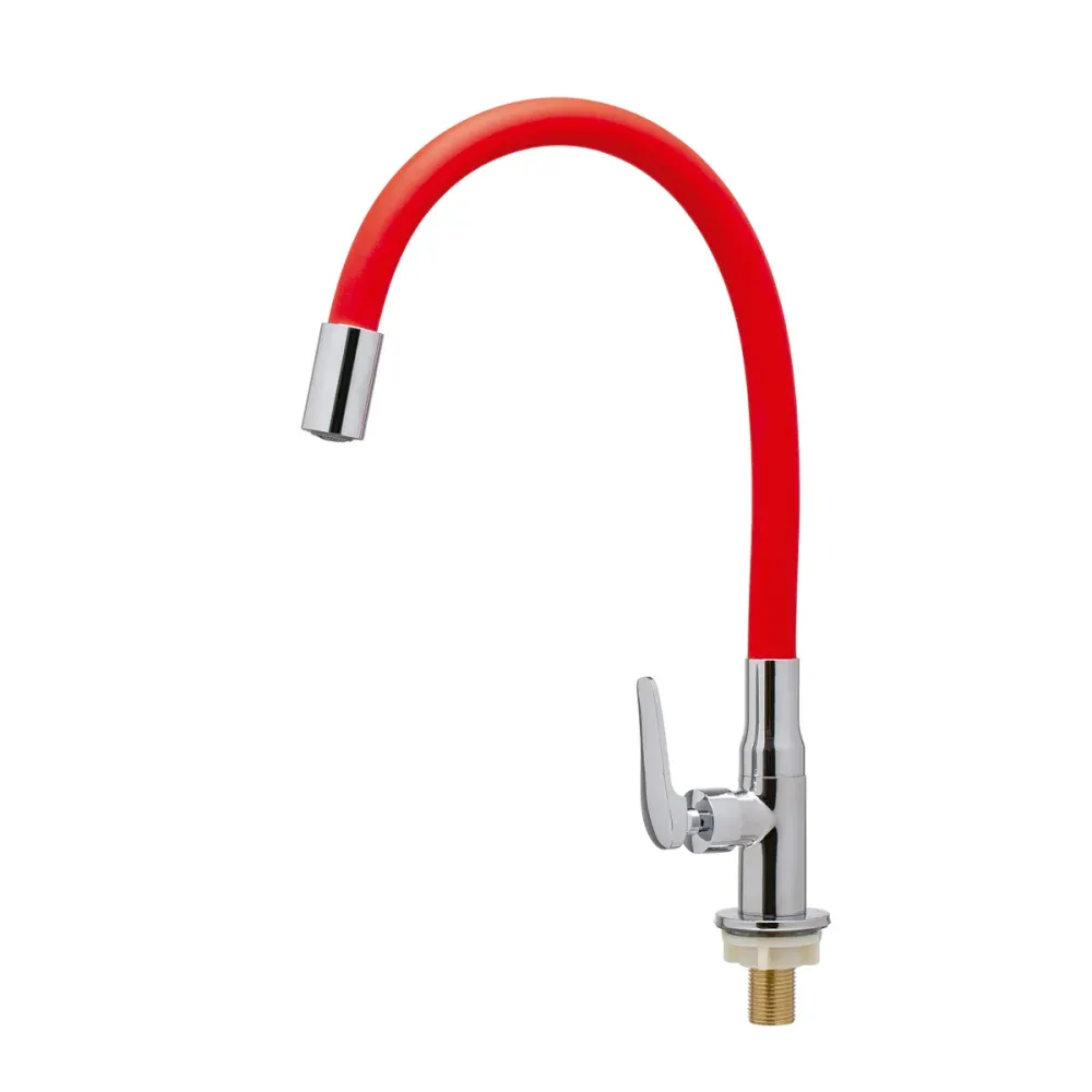 Torneira Bica Flexível Gourmet Vermelha Metal C85 Liege