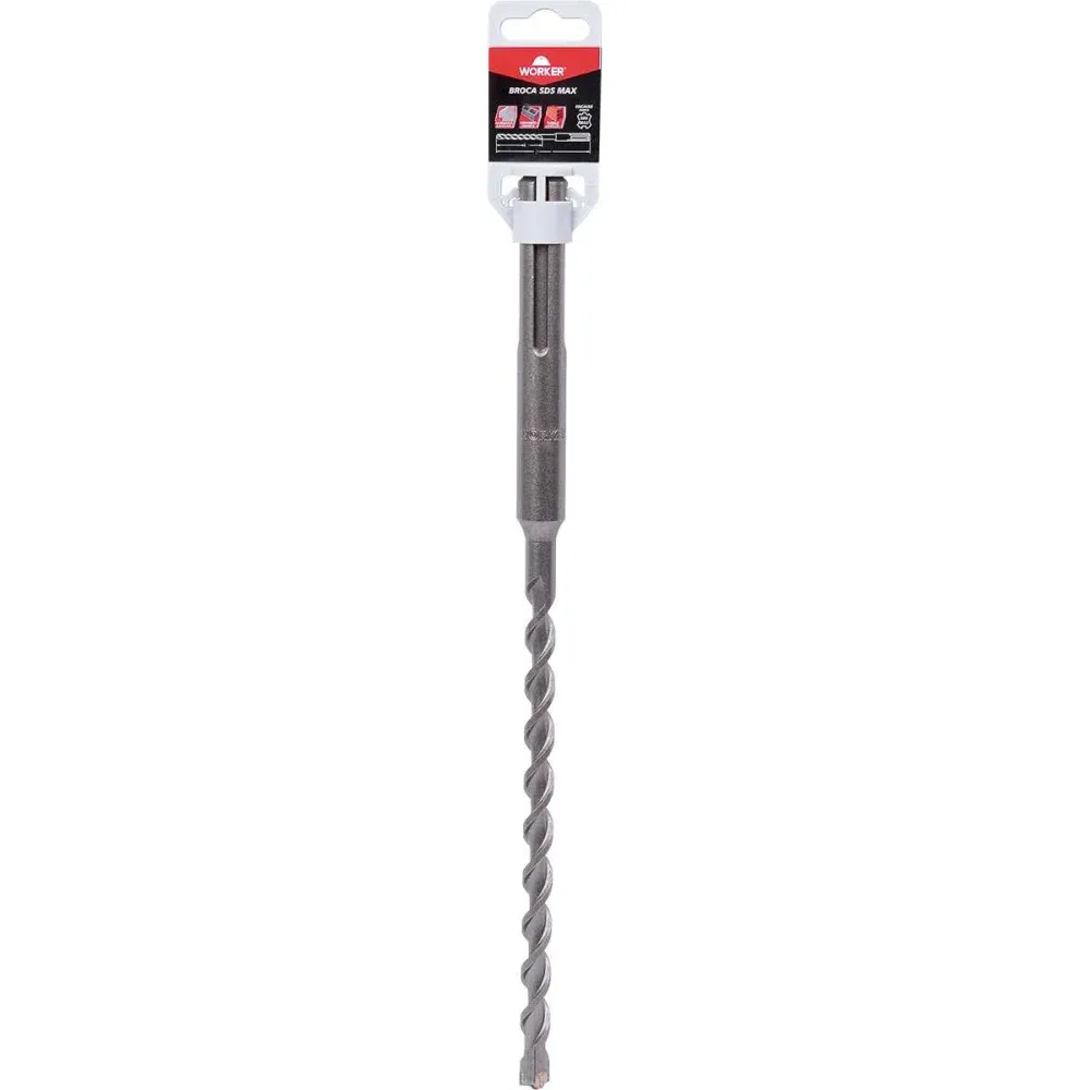 Broca SDS Max de Aço Cromo 22mm x 340mm Worker - Imagem 2