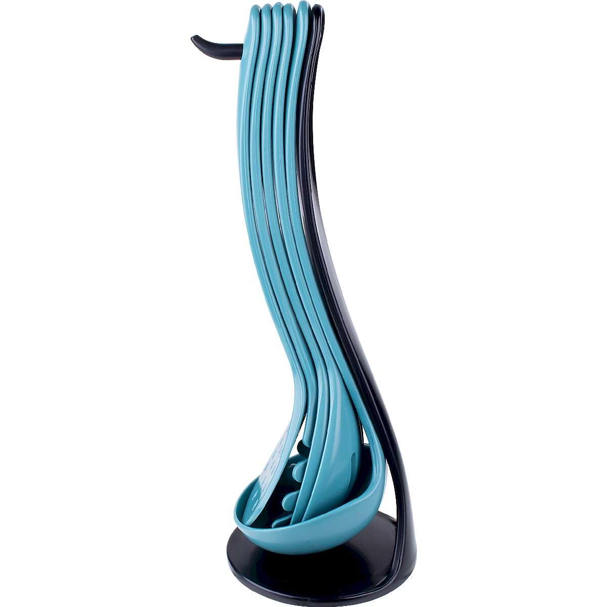 Kit de Cozinha 06 Peças com Suporte Azul Kala - Imagem 2