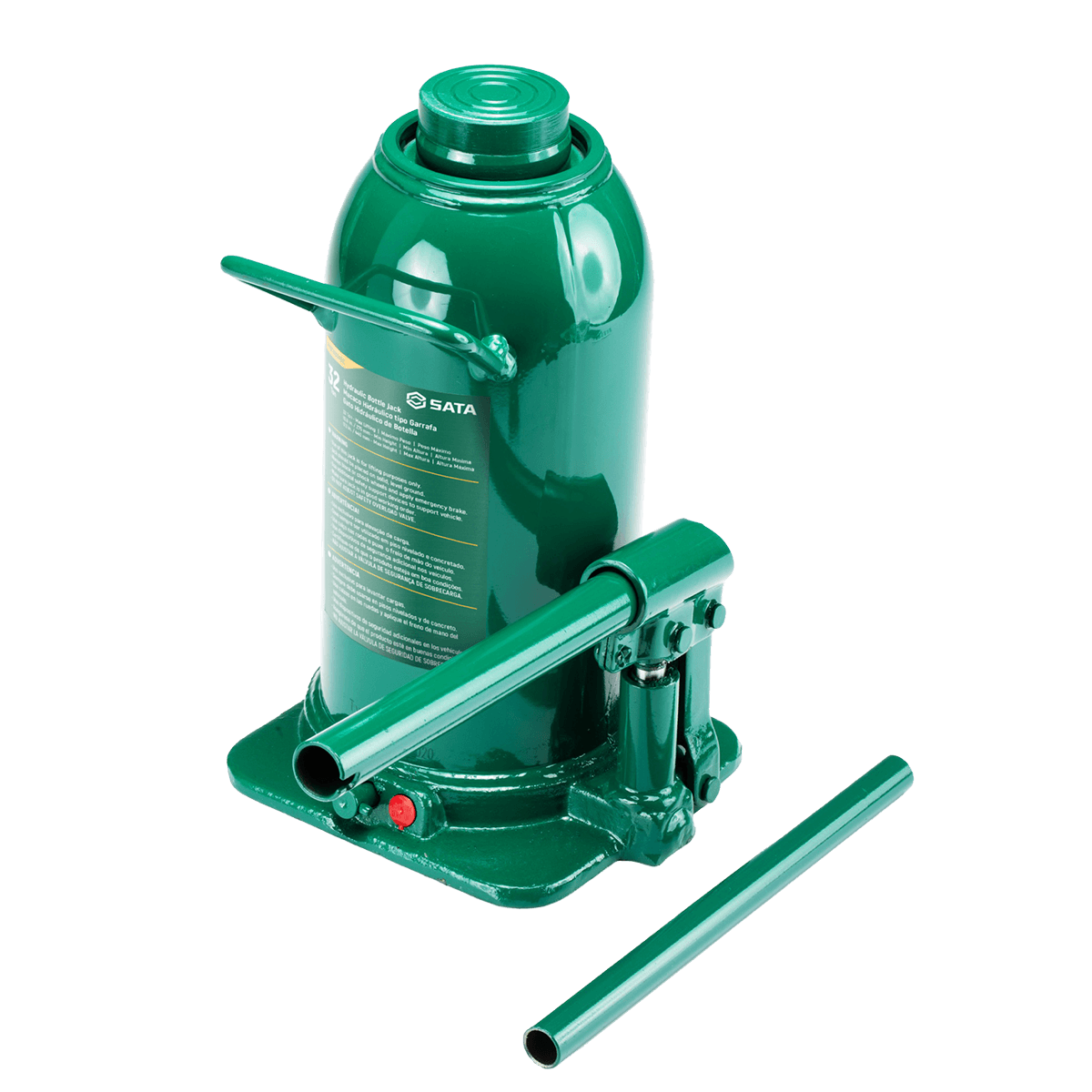 Macaco Hidráulico de Garrafa Industrial 32T Sata