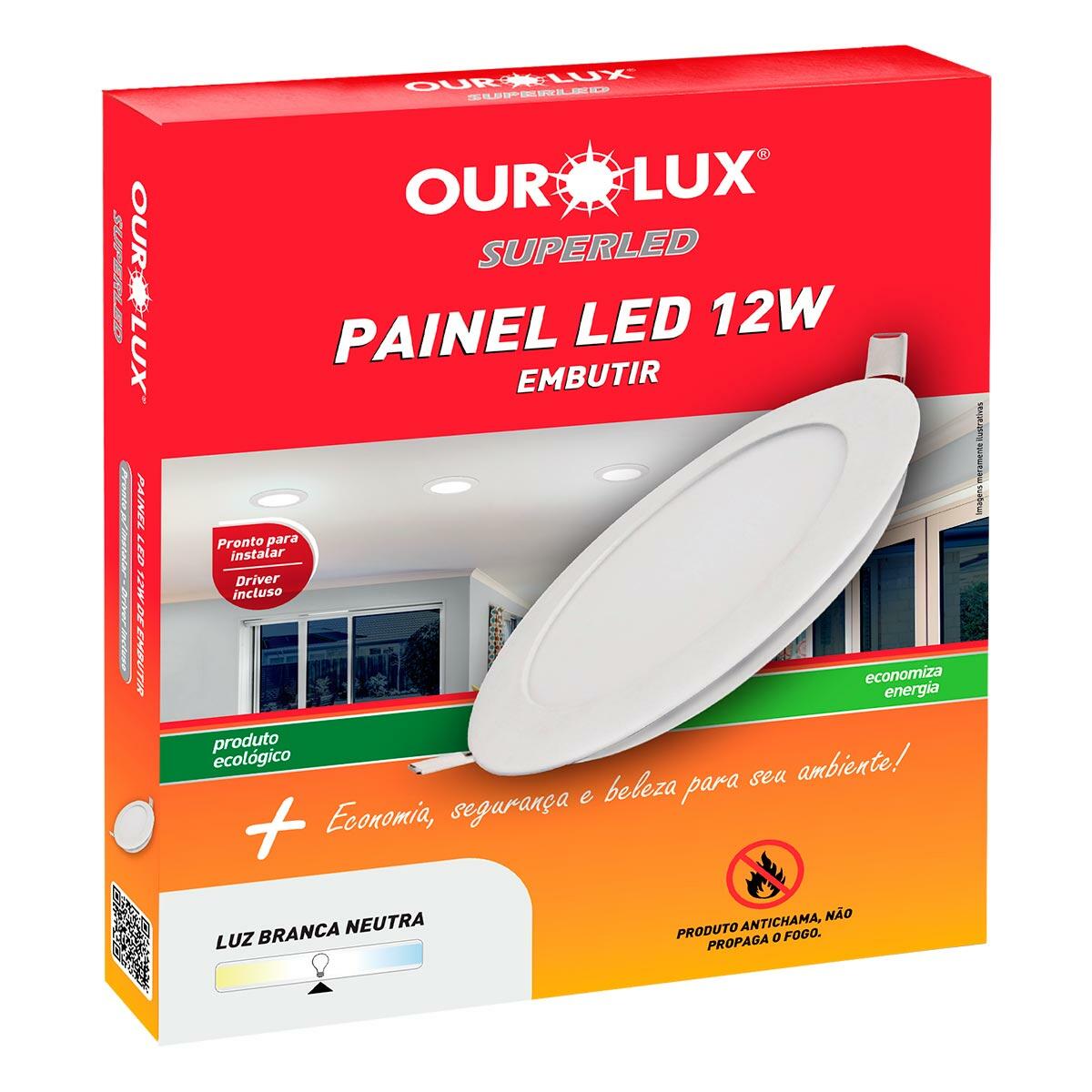 PAINEL LED REDONDO EMBUT 12W 6500K BIV