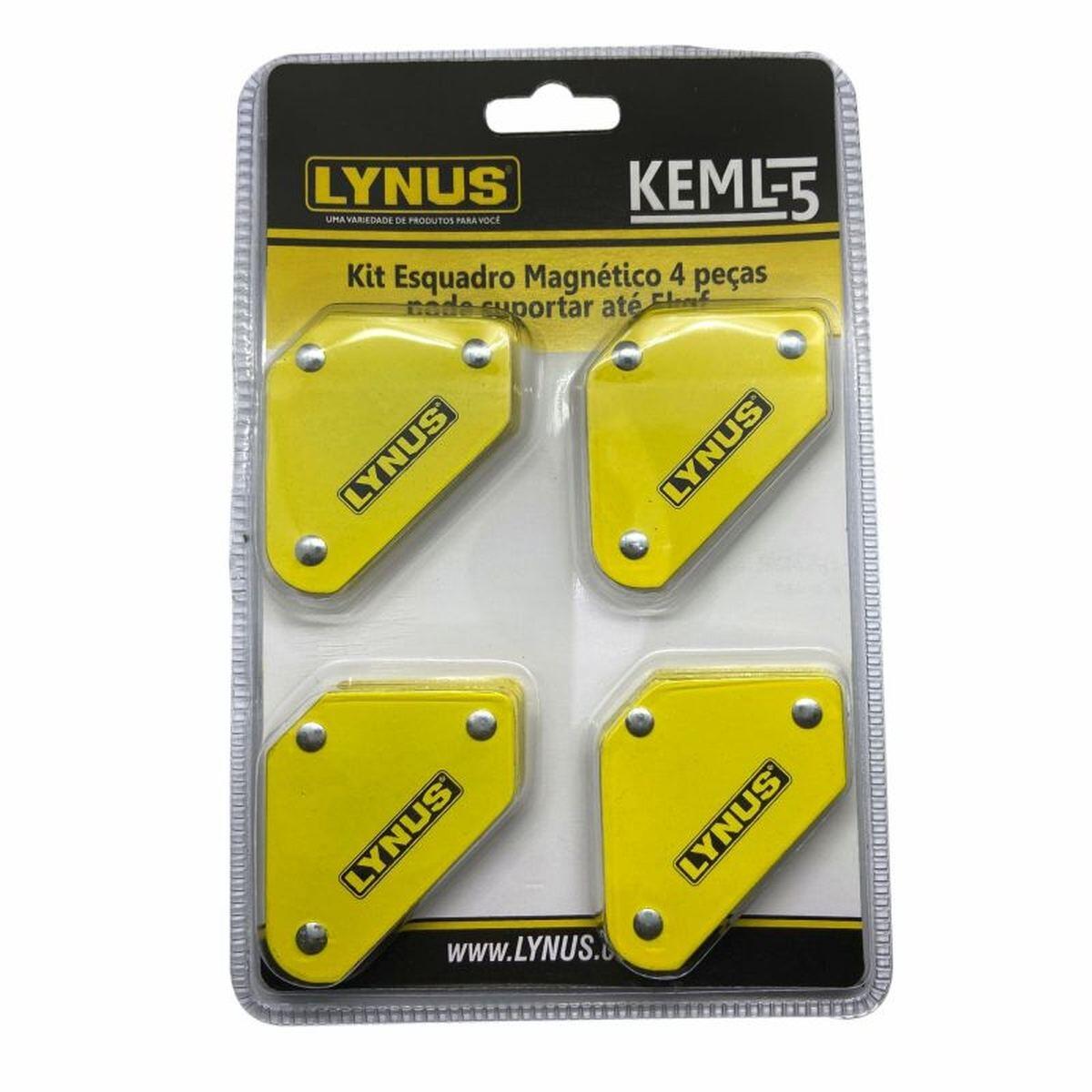 KIT ESQUADRO MAGNET 4PC 5KGF KEML-5