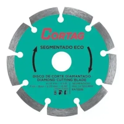 Disco Diamantado Segmentado Eco 110mm Cortag