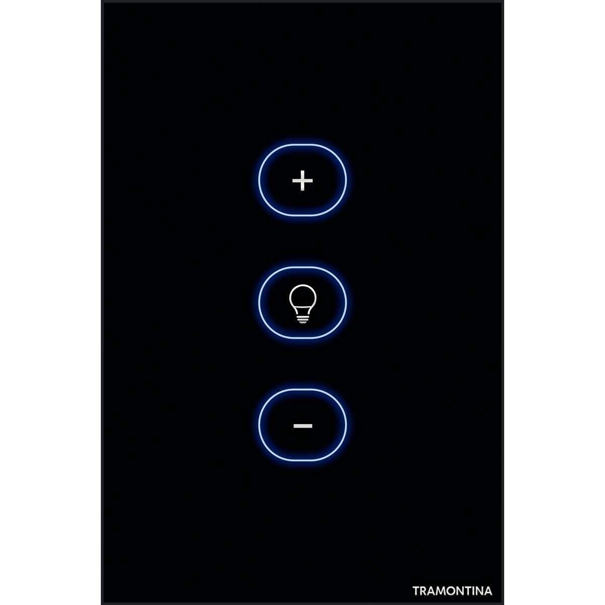 Dimmer Touch Smart Tramontina Preta Wifi+RF+BLE TRAMONTINA