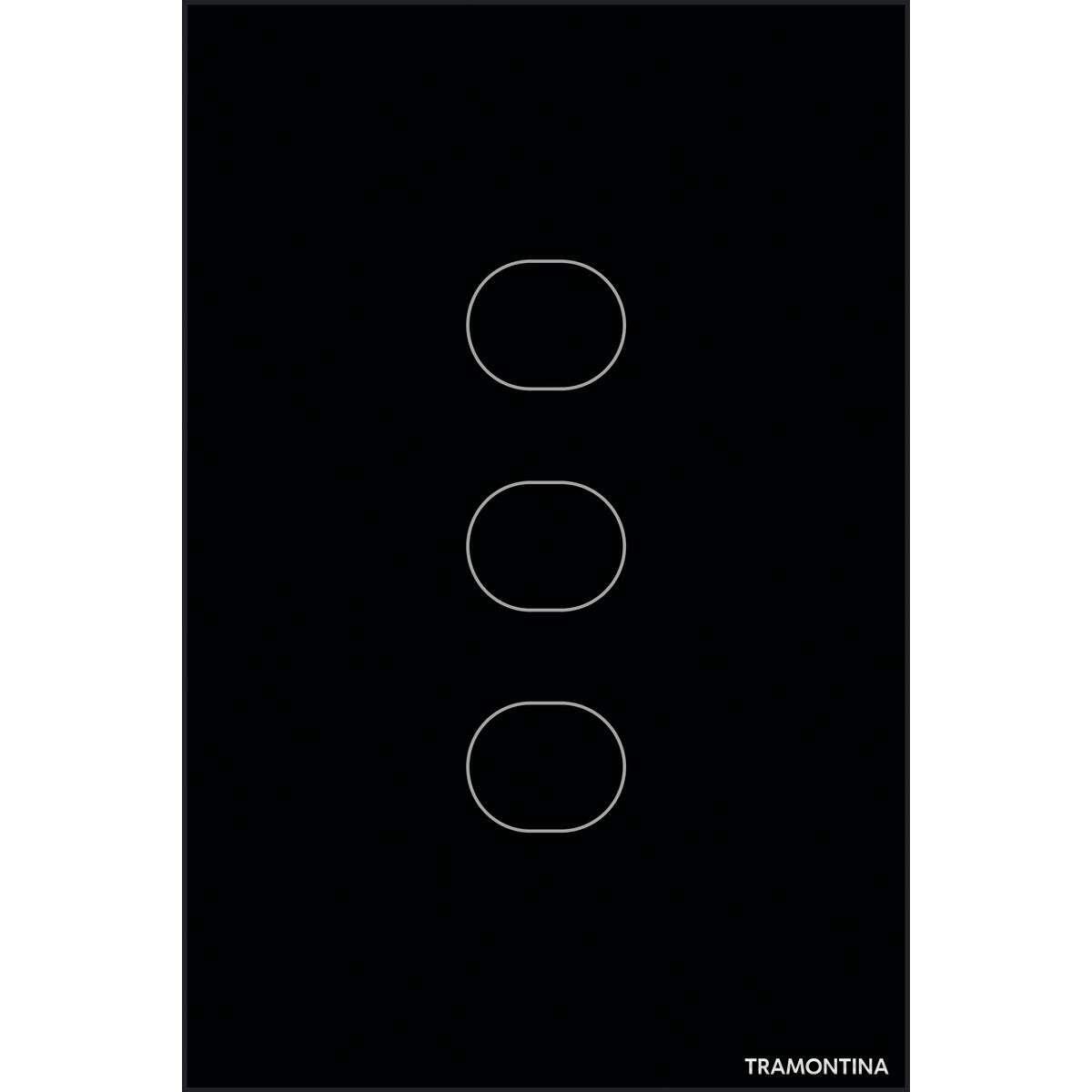Interruptor Touch Smart Preta com 3 Canais TRAMONTINA - Imagem 3