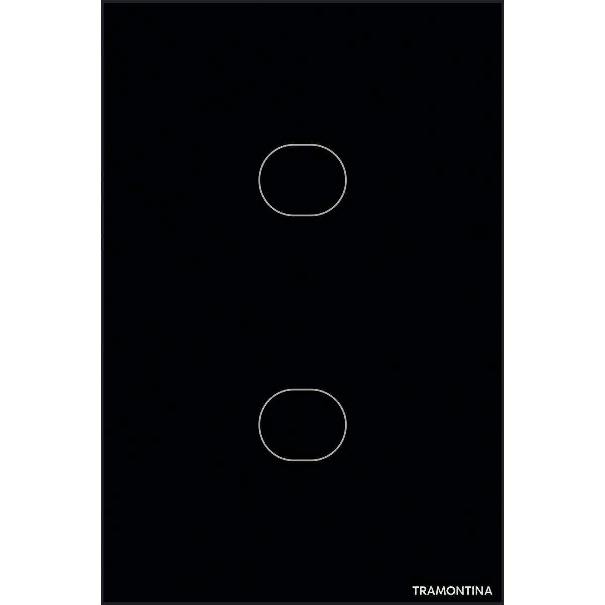 Interruptor Touch Smart Preta com 2 Canais TRAMONTINA - Imagem 3