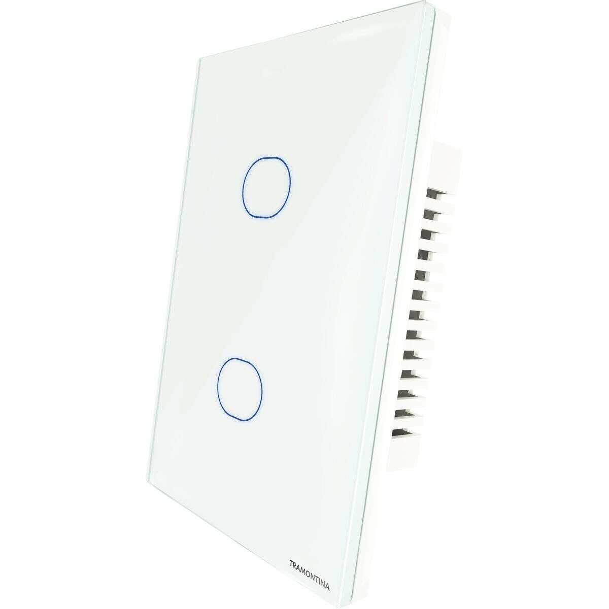 Interruptor Touch Smart Branco com 2 Canais Tramontina - Imagem 3
