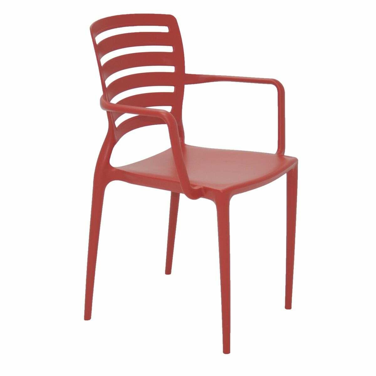 Cadeira Sofia com braço Vermelho TRAMONTINA - Imagem 2