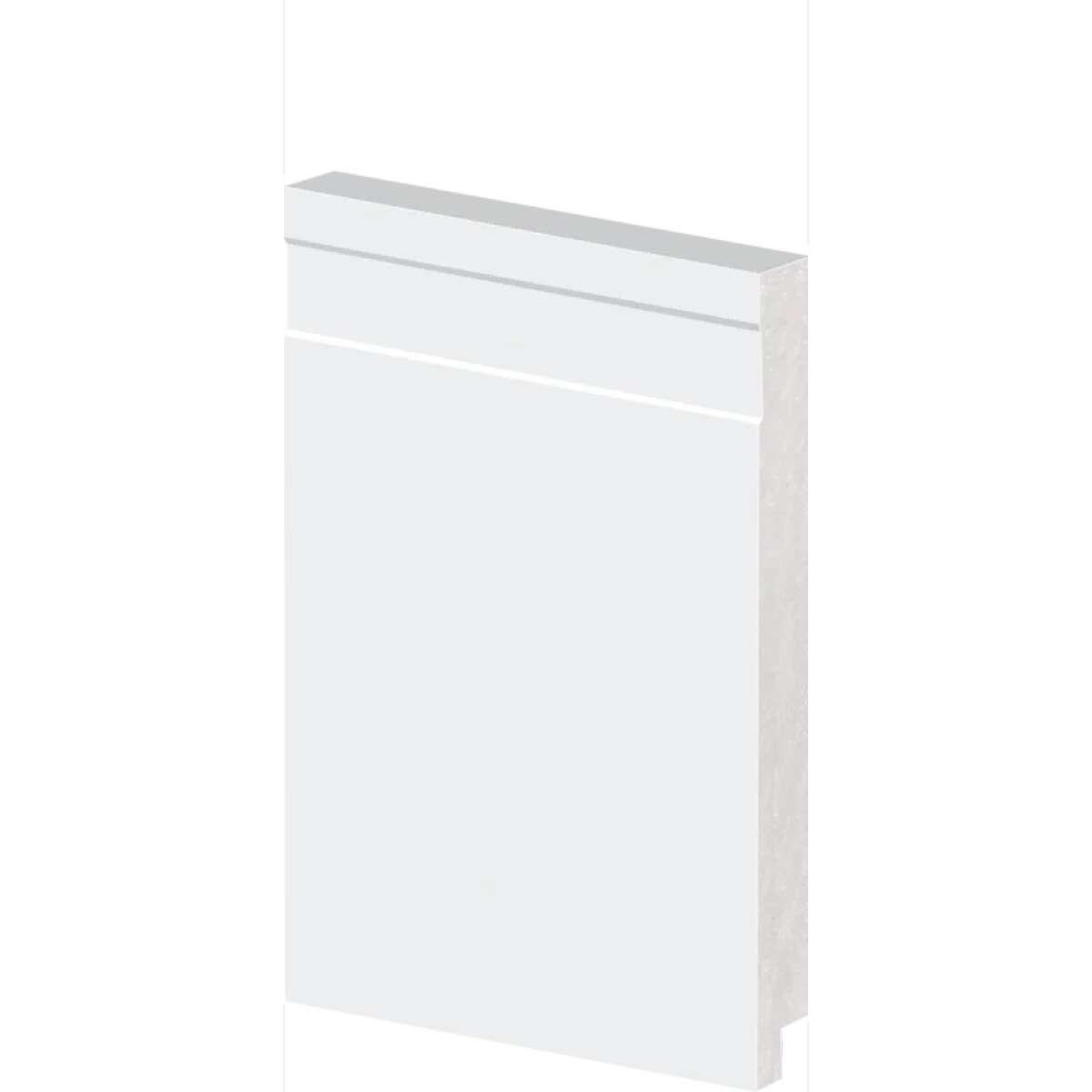 Rodapé Frisado 2,40M 150X15Mm Branco Arquitech