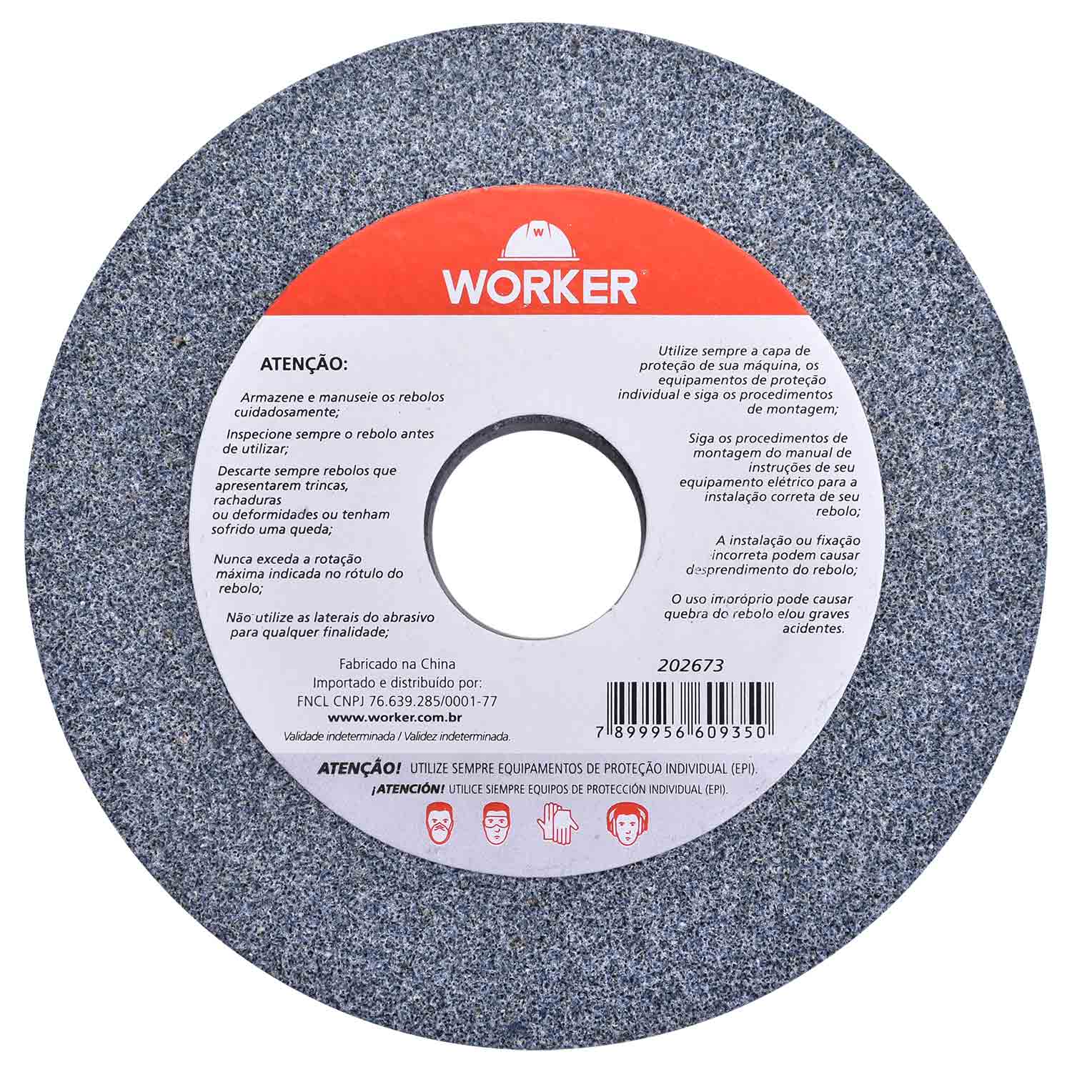 Rebolo Reto Uso Geral 6” x ¾” Worker - Imagem 2