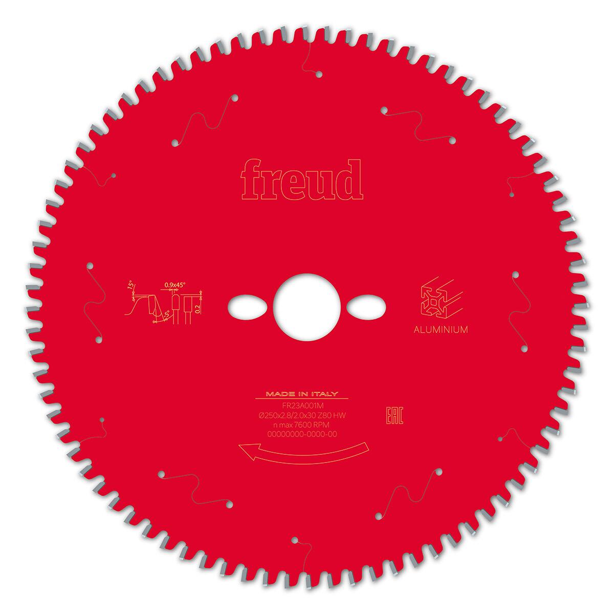 Disco de Serra 10" 80 Dentes para Alumínio FR23A001M Freud