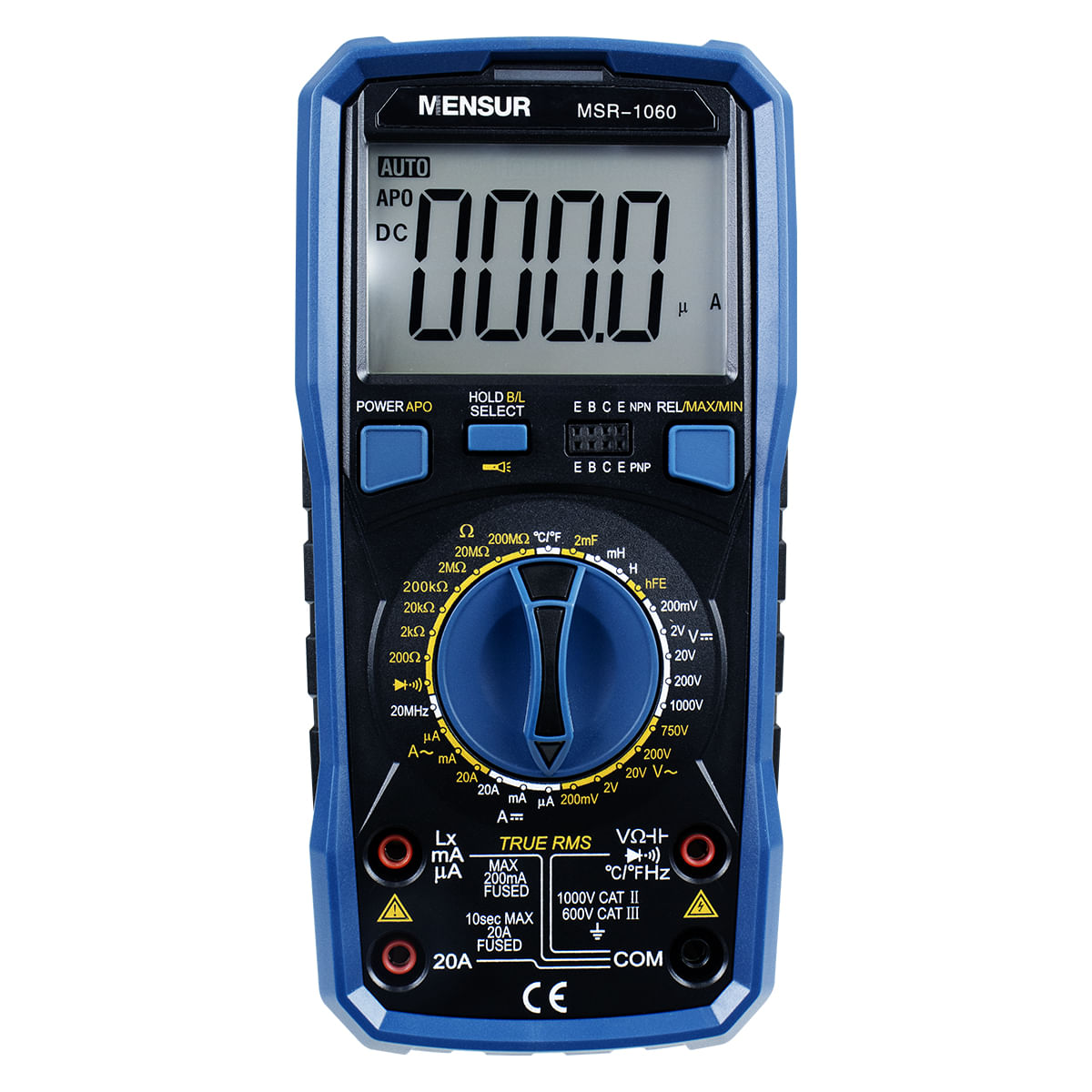 Multímetro Digital Com Indutância MSR-1060 Mensur