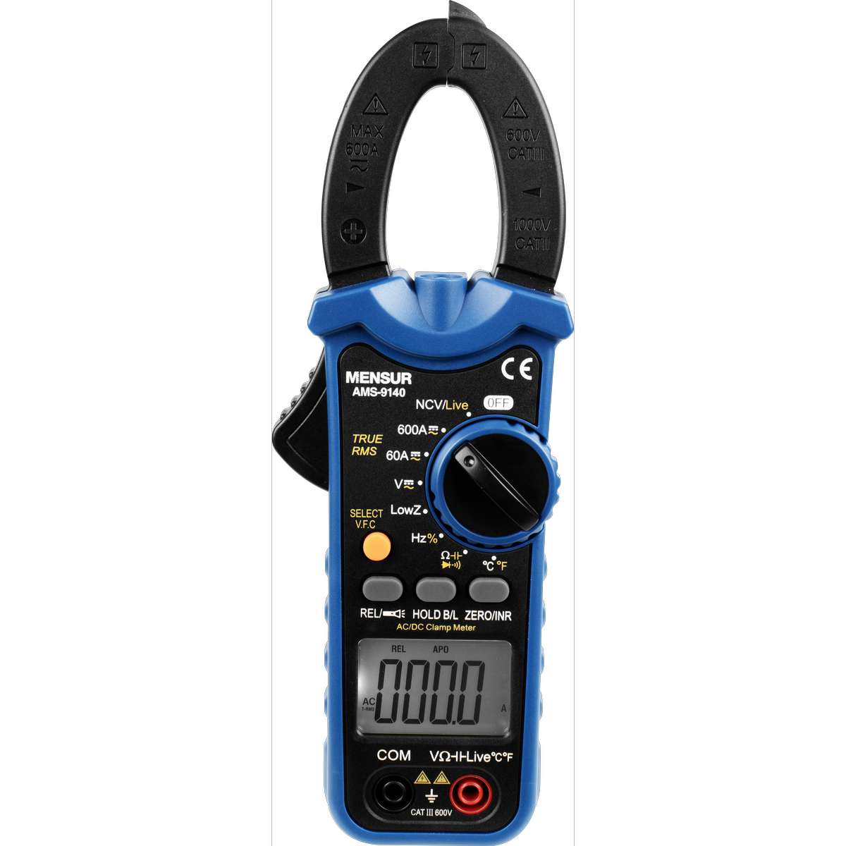 Alicate Amperímetro Digital Corrente AC / DC AMS-9140 MENSUR