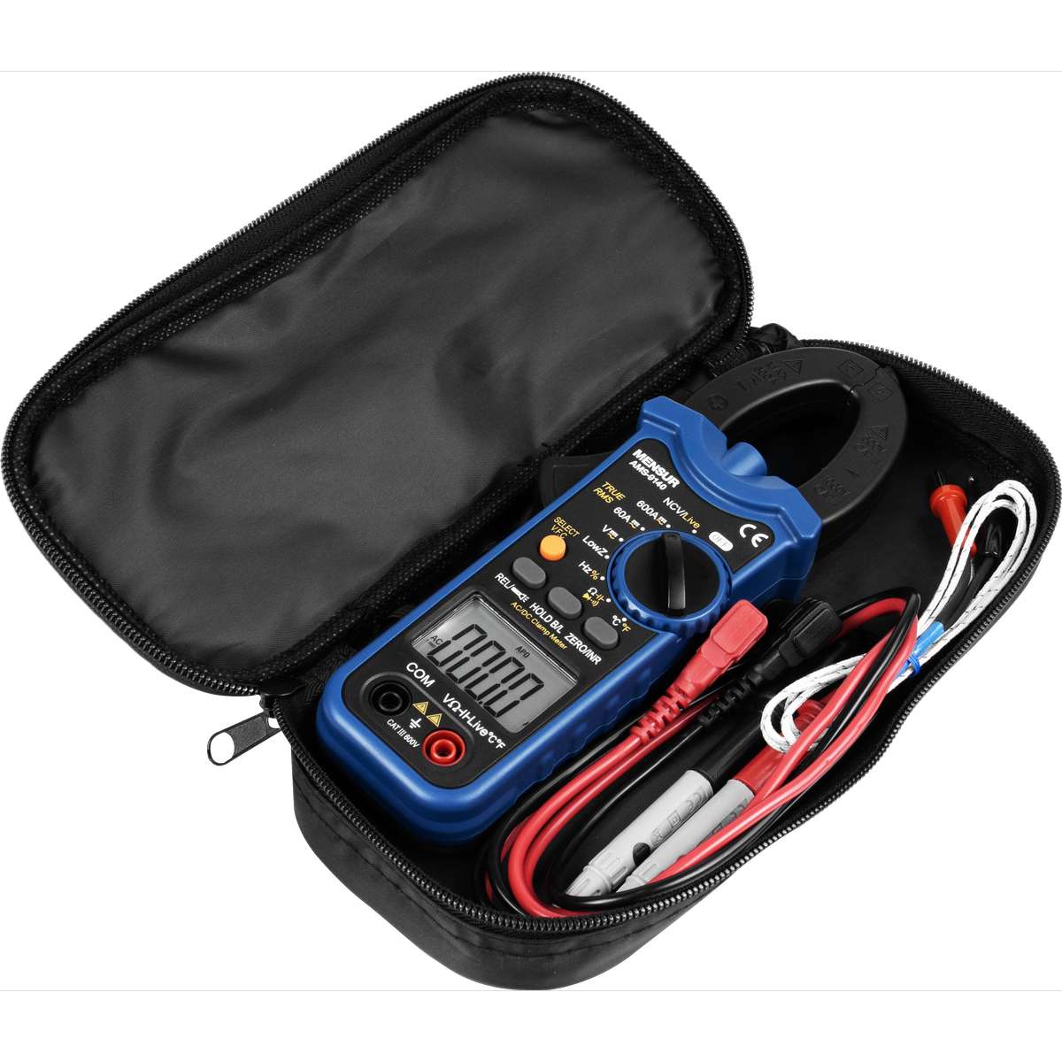 Alicate Amperímetro Digital Corrente AC / DC AMS-9140 MENSUR - Imagem 4