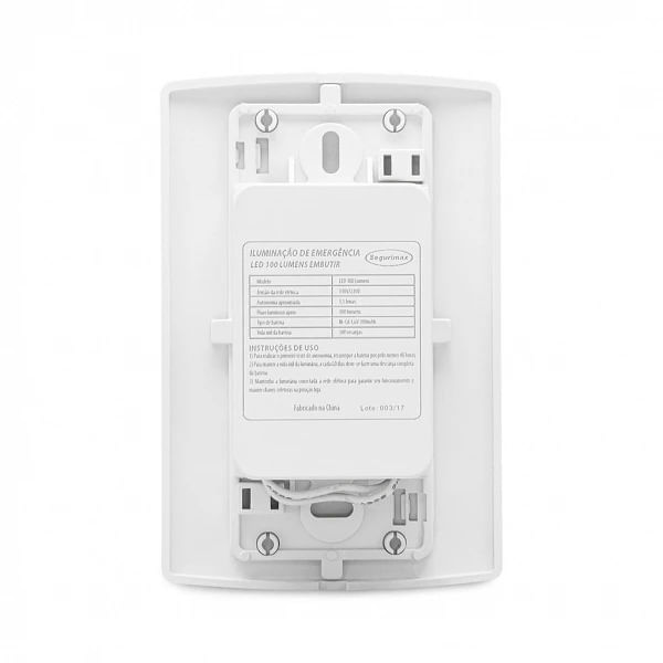 Luminária Emergência Embutir 100LM BR - Imagem 3