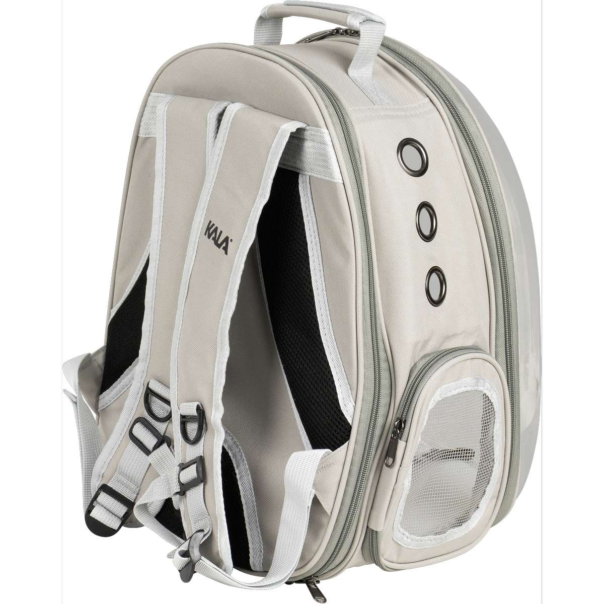 Bolsa Transporte Pet Cinza 31X42X29CM Kala - Imagem 3