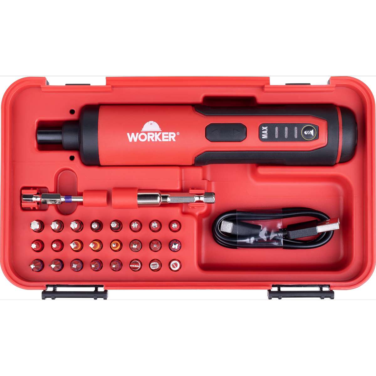 Parafusadeira Caneta 3,6V Bateria USB 28 Peças Worker