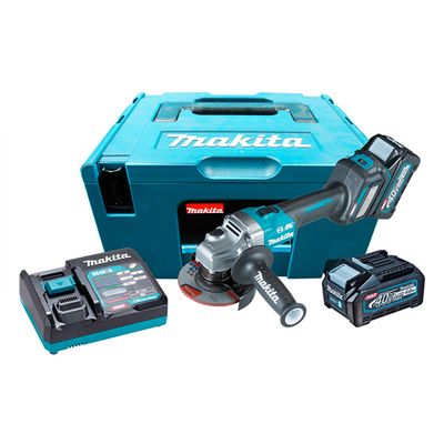 Esmerilhadeira XGT 4Pol Com Bateria + Carregador 220V Makita