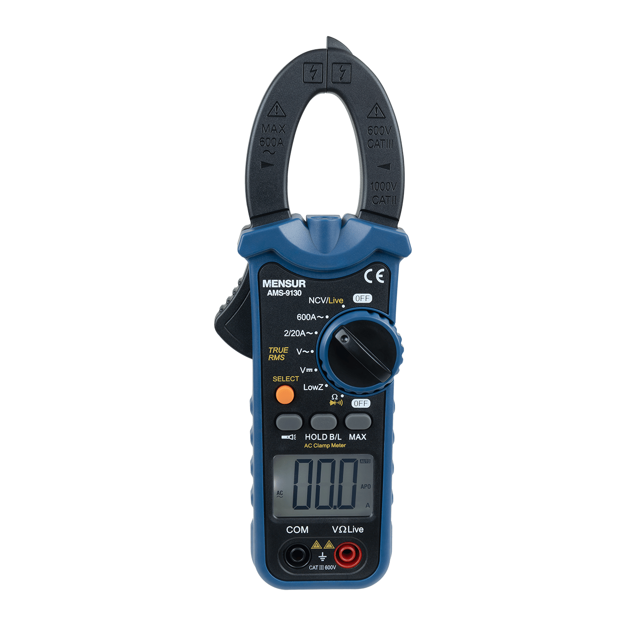 Alicate Amperímetro Digital TRUE RMS AMS-9130 Mensur