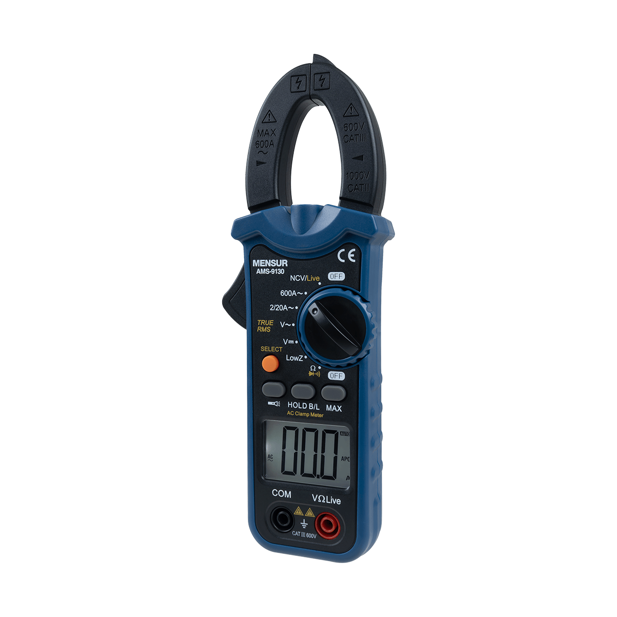 Alicate Amperímetro Digital TRUE RMS AMS-9130 Mensur - Imagem 3